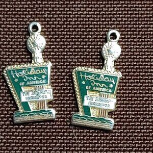 Holiday of America Silver and Green Charms